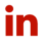 red LinkedIn logo